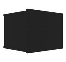 Vidaxl table de chevet noir 40 x 30 x30 cm aggloméré