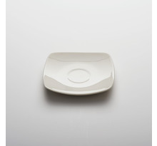 Soucoupe porcelaine carrée liguria 110 x 110 mm - lot de 6 - stalgast - porcelaine 110x110xmm