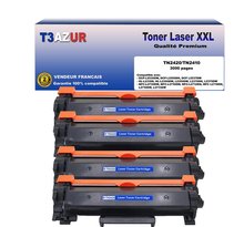 4 Toners compatibles avec Brother TN2420 pour Brother MFC-L2712DN  L2712DW  L2710DN  L2710DW  L2713DW  L2715DW - 3 000 pages - T3AZUR