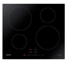 Table de cuisson induction samsung  - 4 zones - l 59 x p 57 cm - revêtement verre - noir - nz64m3707ak/ef