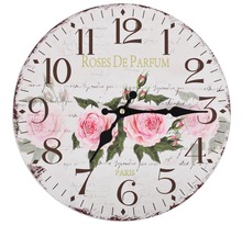 Vidaxl horloge murale vintage fleur 30 cm