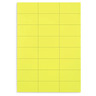 Étiquette adhésive permanente fluo jaune 63,5x38,1 mm (colis de 2100)