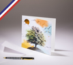 Carte double Florilège créée et imprimée en France - Forêt enchantée