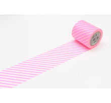 Masking Tape MT Casa Rayé rose fluo - shocking pink - Masking Tape (MT)