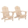 Vidaxl chaises de jardin adirondack avec table bois de sapin solide