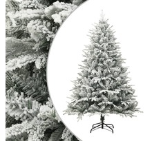 vidaXL Sapin de Noël artificiel à flocons de neige Vert 180 cm PVC/PE