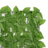 Vidaxl écran de balcon avec feuilles vert 500x75 cm