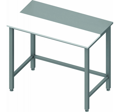 Table de découpe inox et poly - profondeur 600 - stalgast - 1600x600 x600xmm