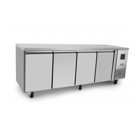 Table réfrigérée négative inox 4 portes - profondeur 600 - atosa - r290acier inoxydable4 portes4802230pleine