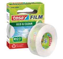 Ruban adhésif Eco & Clear 19 mm x 33 m Transparent TESA