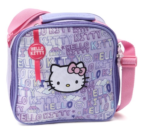 Petit sac carré mauve Hello Kitty
