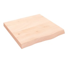 vidaXL Dessus de table 60x60x(2-6) cm bois de chêne massif non traité