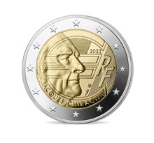 Jacques chirac monnaie de 2€ commémorative
