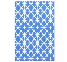 Vidaxl tapis d'extérieur bleu et blanc 160x230 cm pp
