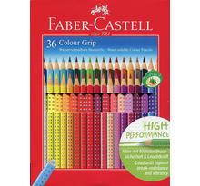 Crayons de couleur Colour GRIP, étui de 36 FABER-CASTELL
