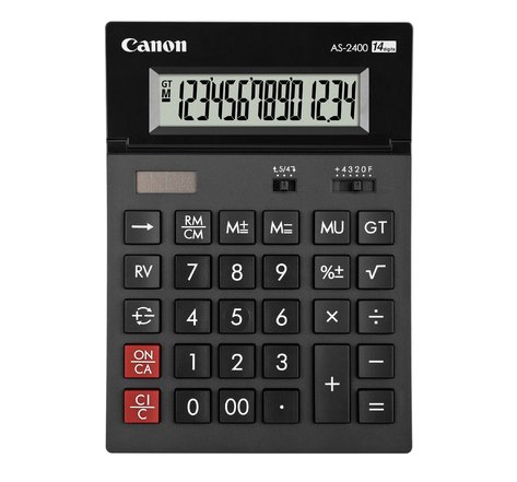 Calculatrice de bureau AS-2400 14 Chiffres Ecran réglable CANON