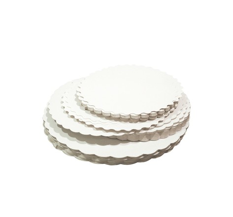 (lot  de 250 ronds) rond pâtissier carton blanc diamètre 32cm