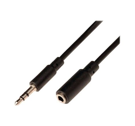 NEDIS Stereo Audio Cable - 3.5 mm Male - 3.5 mm Female - 3.0 m - Noir