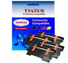 4 Toners  compatibles compatible avec  Brother TN2220, TN2010 pour Brother MFC7460, MFC7460DN - 2600 pages - T3AZUR