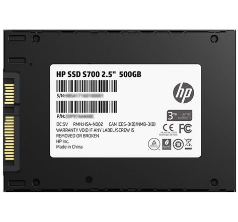 Disque Dur SSD HP S700 - 500Go SATA 2"1/2