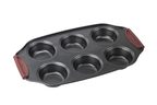 Moule à muffins avec revêtement anti-adhésif - 31 x 18 cm - En acier carbone - Convient aux fours