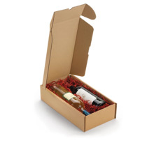 Boîte carton brune avec fermeture latérale 16 5x33 5x8 cm (lot de 20)