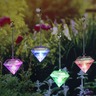 HI Lampes solaires sous forme de diamant 4 Pièces