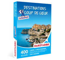DAKOTABOX - Coffret Cadeau - Destinations Coup de Cœur - 400 séjours Coup de Cœur sélectionnés par Le Routard