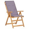 Vidaxl chaises inclinables de jardin 2 pièces marron bois solide d'acacia