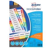 Intercalaires ReadyIndex™ A4 - Carte - touches numériques