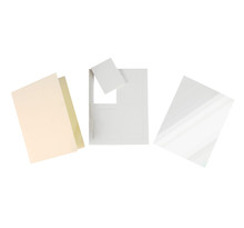 Carte double shaker pour cartes à paillettes rectangle 10 x 14 cm