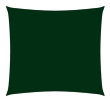 vidaXL Voile de parasol tissu oxford carré 3 6x3 6 m vert foncé