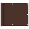 Vidaxl écran de balcon marron 75x500 cm tissu oxford