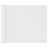 Vidaxl écran de balcon blanc 75x500 cm tissu oxford