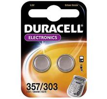 Blister 2 piles bouton oxyde argent 'Electronics' 357/303/SR44 DURACELL