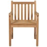 Vidaxl chaises de jardin 8 pièces avec coussins bleu bois de teck solide