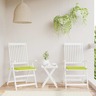 vidaXL Coussins de chaise de jardin 2 Pièces vert vif 40x40x3 cm