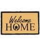 Paillasson marron motif welcome home