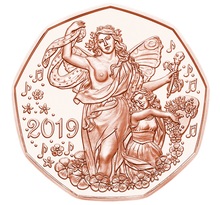 Pièce de monnaie 5 euro Autriche 2019 – La joie de vivre