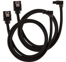 CORSAIR Câble gainé Premium SATA 6Gbps Noir 60cm 90° - (CC-8900282)