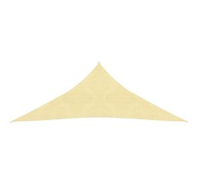 Vidaxl parasol en pehd triangulaire 3 6x3 6x3 6 m beige