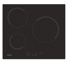 Plaque de cuisson vitrocéramique - CANDY - 5500W - 3 foyers - Noir