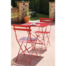 Chaises de terrasse en acier rouge - lot de 2 - bolero -  - acier 387x471x800mm