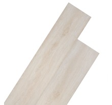 vidaXL Planche de plancher PVC autoadhésif 5 02 m² 2 mm Blanc chêne