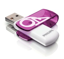 Philips Clé USB 2.0 Vivid 64 Go Blanc et violet