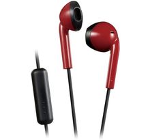 Ecouteur Intra-auriculaire, microphone et télécommande, Anti-transpiration JVC HA-F19M-RB-E rouge noir