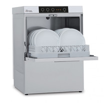 Lave-vaisselle professionnel avec pompe de vidange - 5 4 kw - triphasé  - colged -  - acier inoxydable20 575x820mm