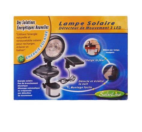 Lampe solaire détecteur de mouvements