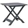 vidaXL Table pliable de jardin  Anthracite 79x72x70 cm Plastique