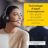 Jabra Evolve2 40 Casque PC Stereo Ecouteurs Certifié Microsoft Teams à Réduction du Bruit avec Technologie d`Appel à 3 Microphon
